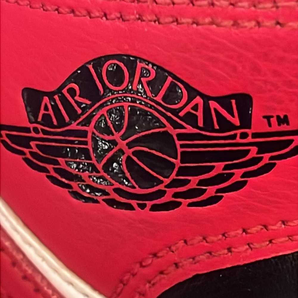 Nike Air Jordan Mid Toe Black/Red/White Womens 9 - Picture 3 of 11